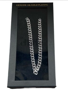 Cuban Link Chain Necklace - Genuine 14k Gold Plating